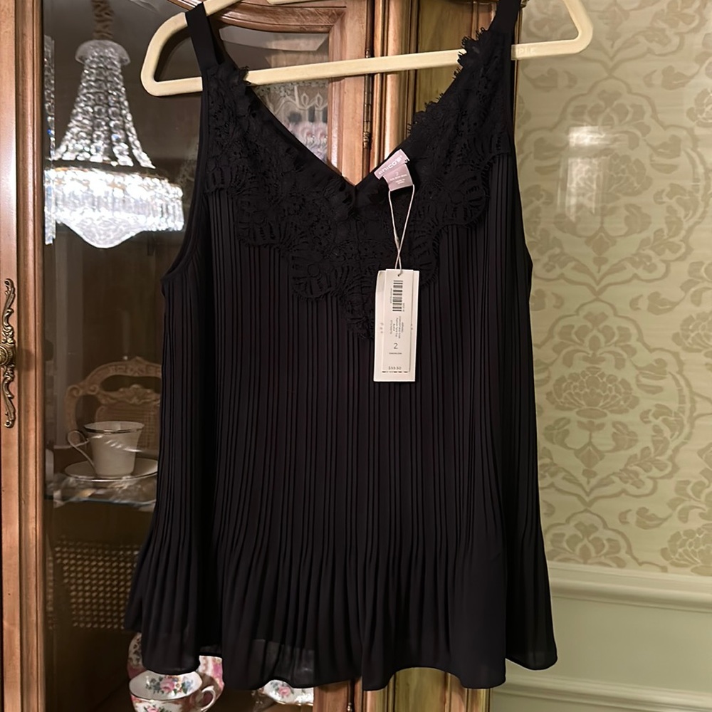 Gorgeous Black Lace Trim Camisole